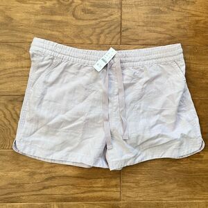 NWT J.Crew Seaside Short in Linen Blend Size L Lilac Purple